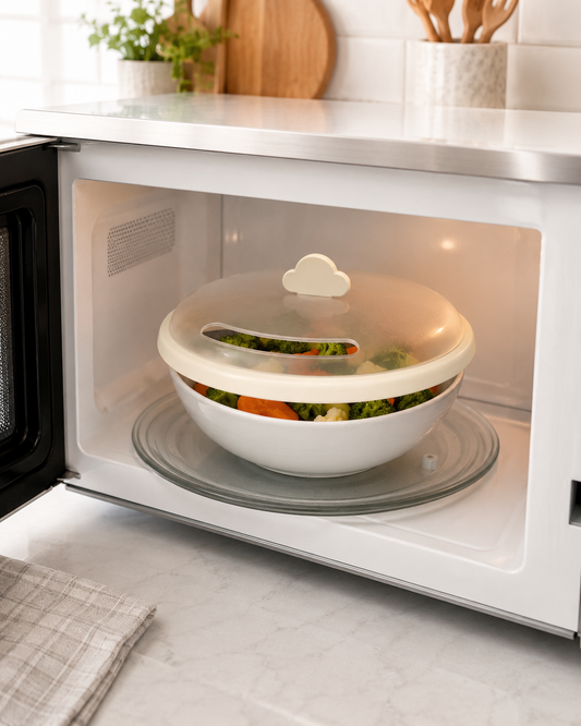 Microwave Food Cover with Steam Vent