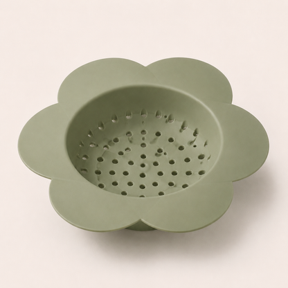 Flower-Shaped Silicone Sink Strainer Basket