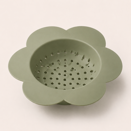 Flower-Shaped Silicone Sink Strainer Basket