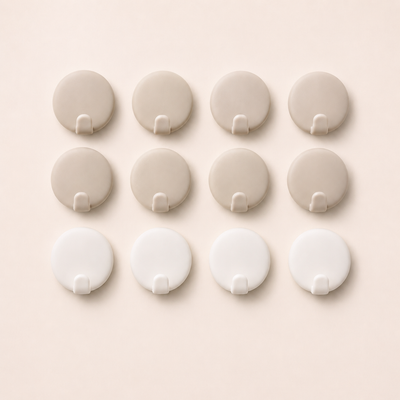 Self-Adhesive Round Wall Hooks