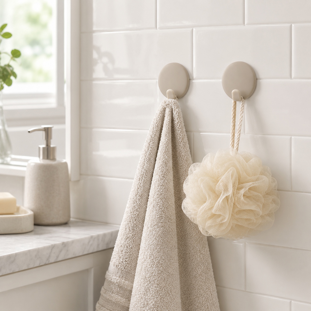 Self-Adhesive Round Wall Hooks