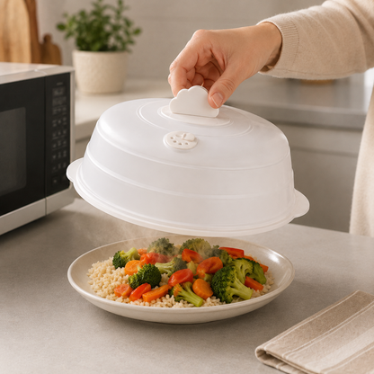 Microwave Food Cover with Steam Vent