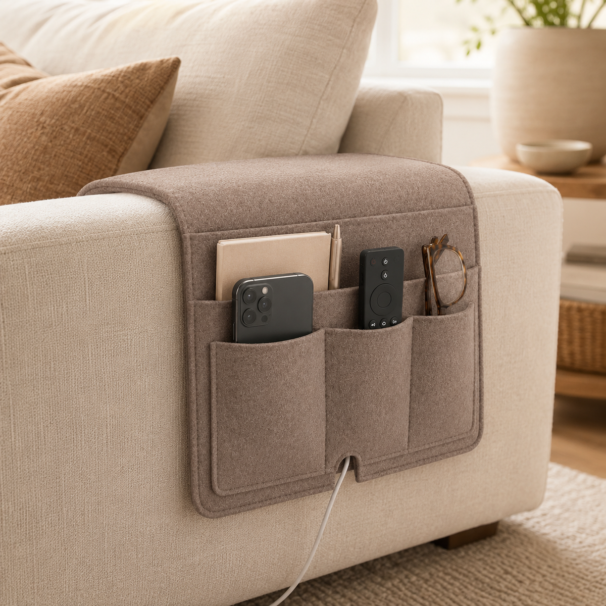 Felt Sofa Armrest Organizer