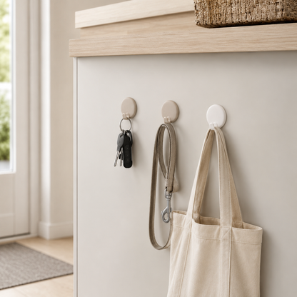 Self-Adhesive Round Wall Hooks