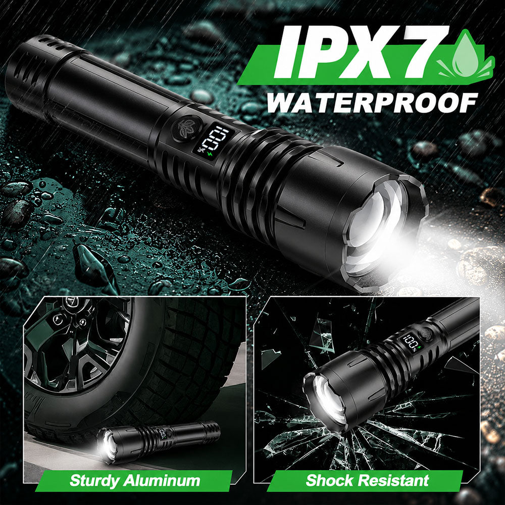 Billhol® 💥Super Bright Ultimate Tactical Survival Flashlight · 2M+ SOLD · 80X Brighter ·120H Runtime · Military COB LED Tech💥